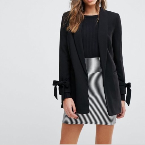 Miss Selfridge Jackets & Blazers - Miss Selfridge Bow Sleeve Blazer